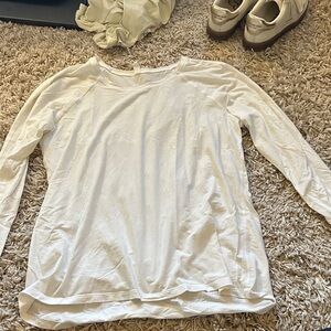 lululemon athletica Cream Long Sleeve Top